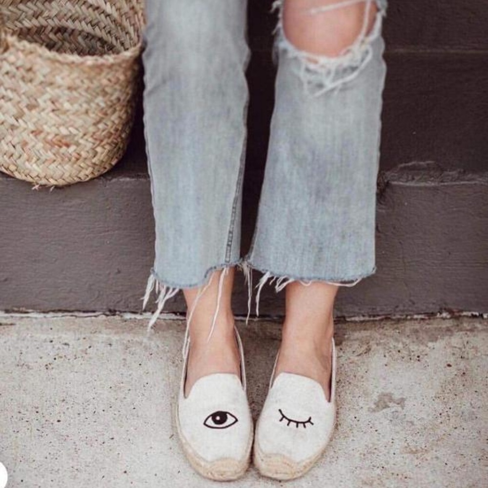 SOLD Soludos Jason Polan Wink Espadrilles Fits 6 - Picture 3 of 8